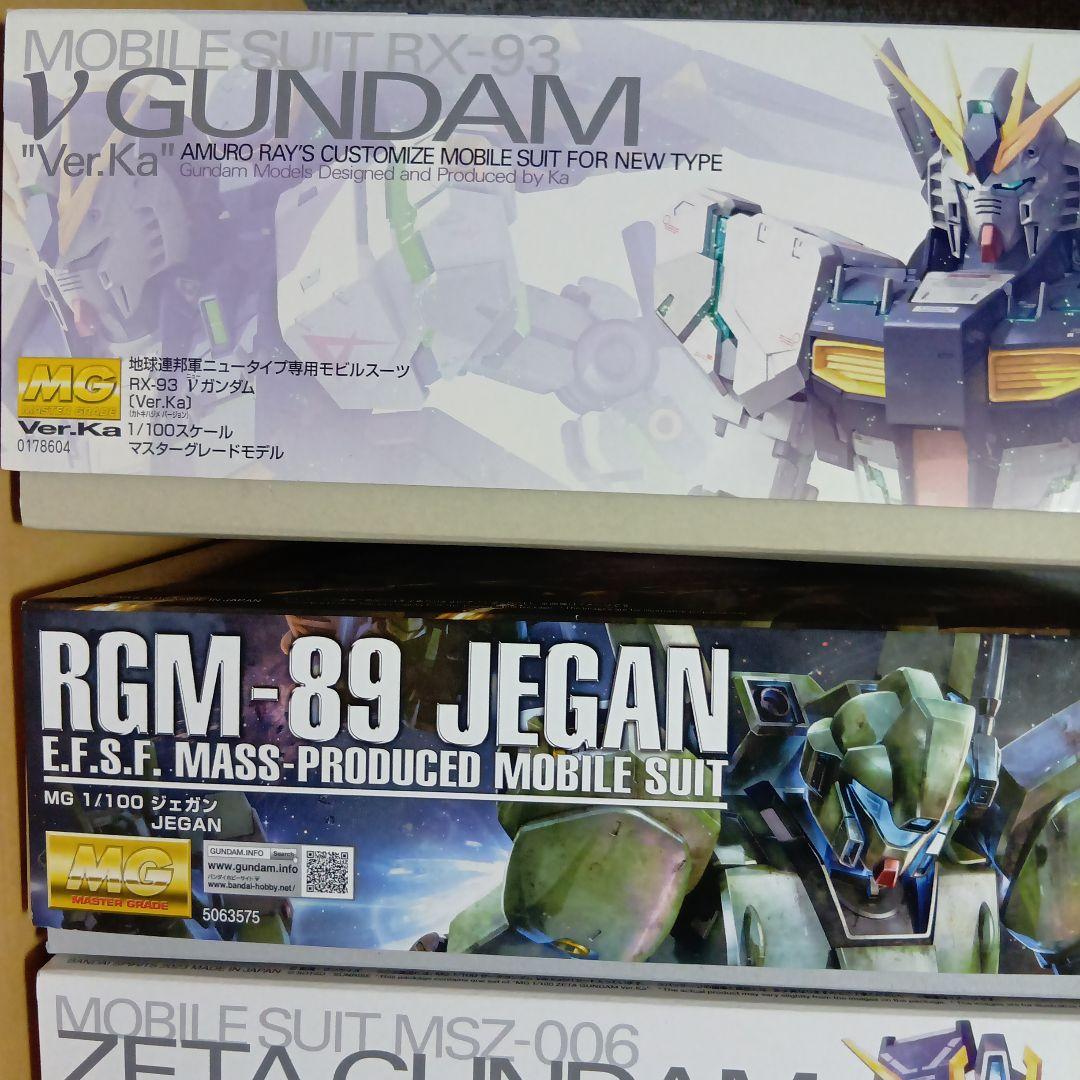 MG ver.ka νガンダム、Zガンダム、ZZガンダム、ジェガン