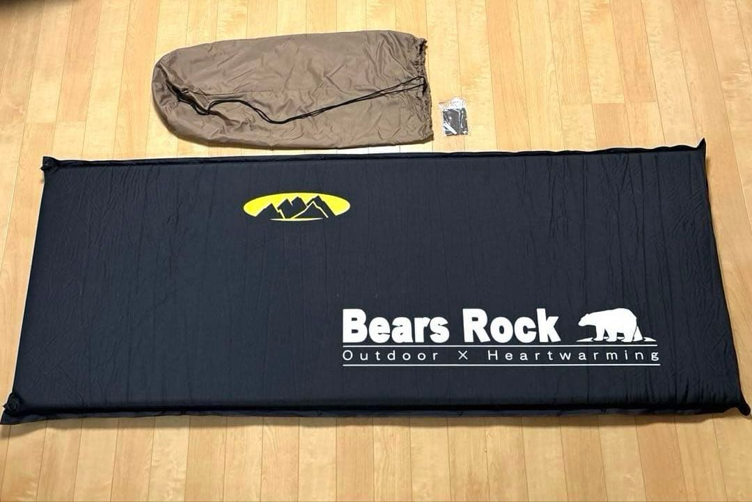 Bears Rock 車中泊マット　8㎝　エアマット　自動膨張式　シングル