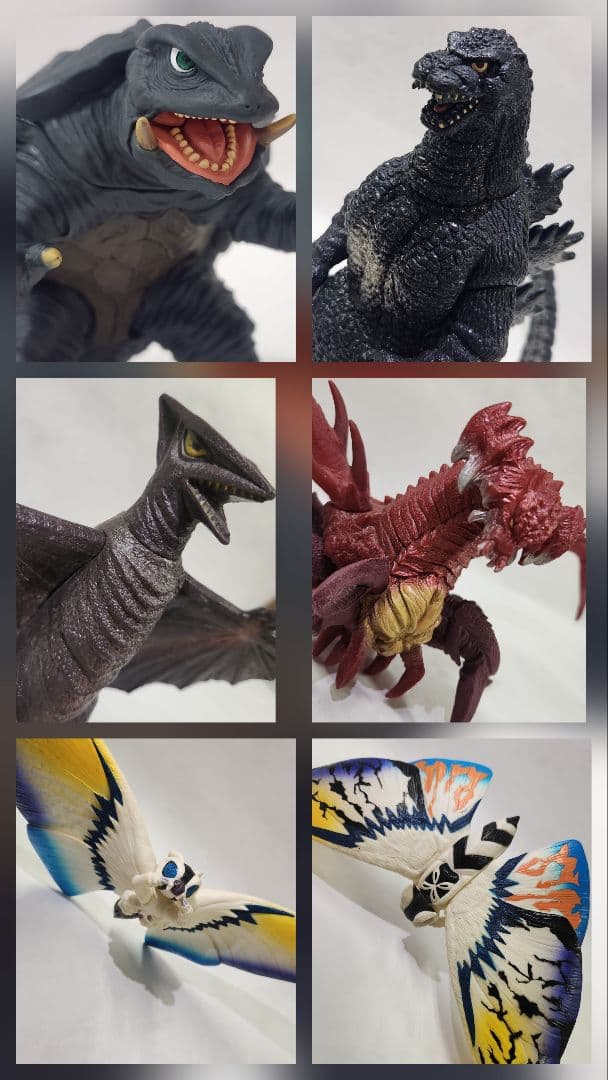 ゴジラ ガメラ ギャオス デストロイア モスラ フィギュア 5体セット