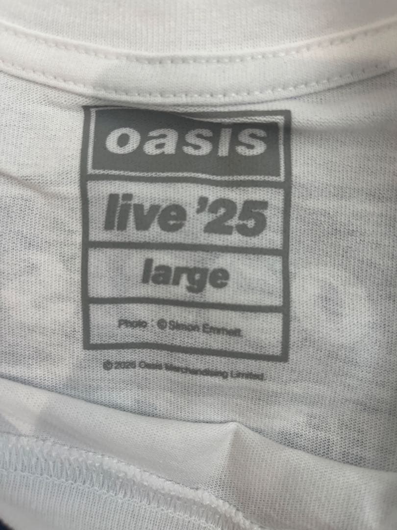 oasis live '25 USツアーTシャツ Lサイズ