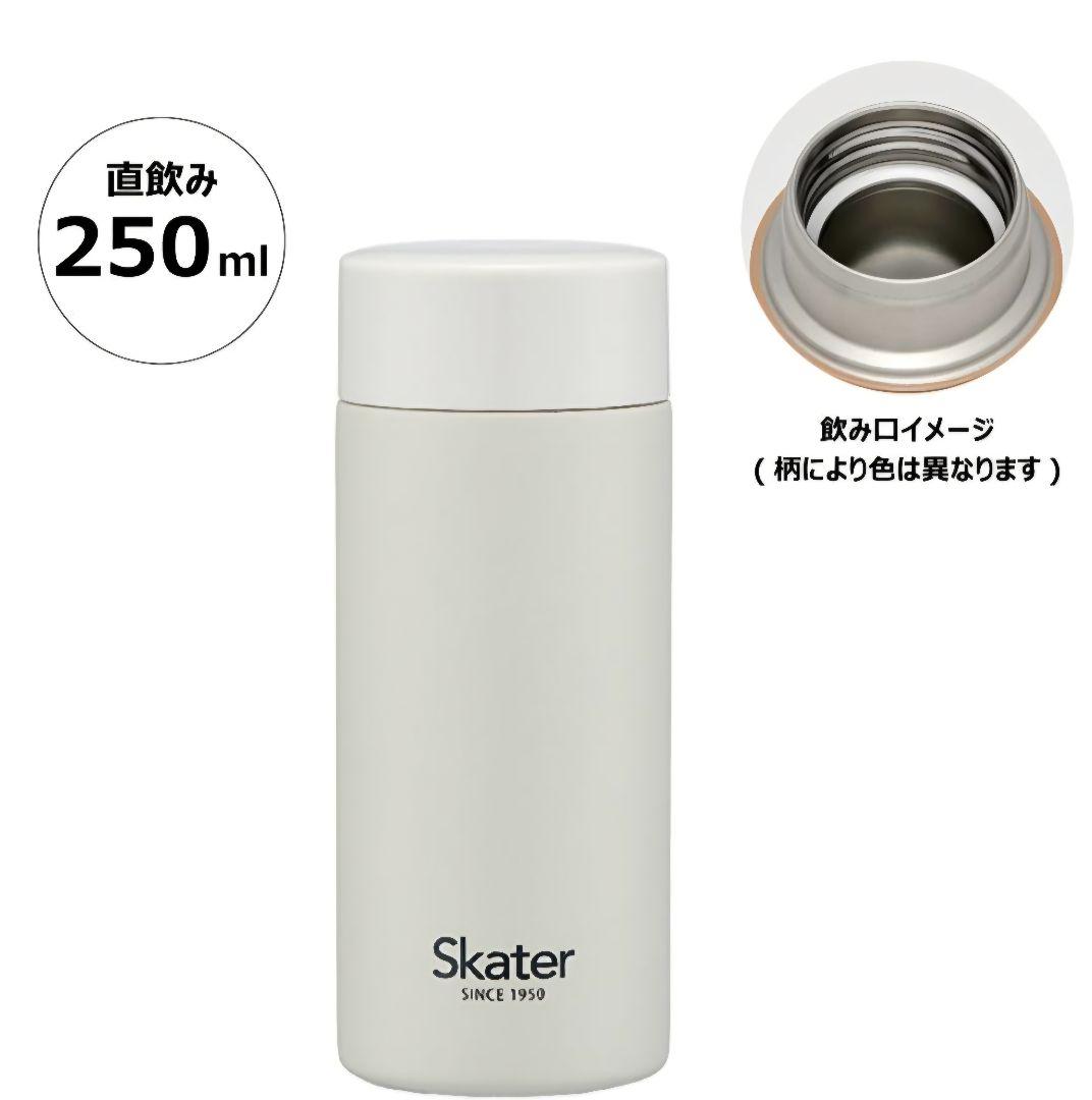 新品 水筒 5個セット 軽量 250ml グレー 保温 保冷 直飲み スケーター