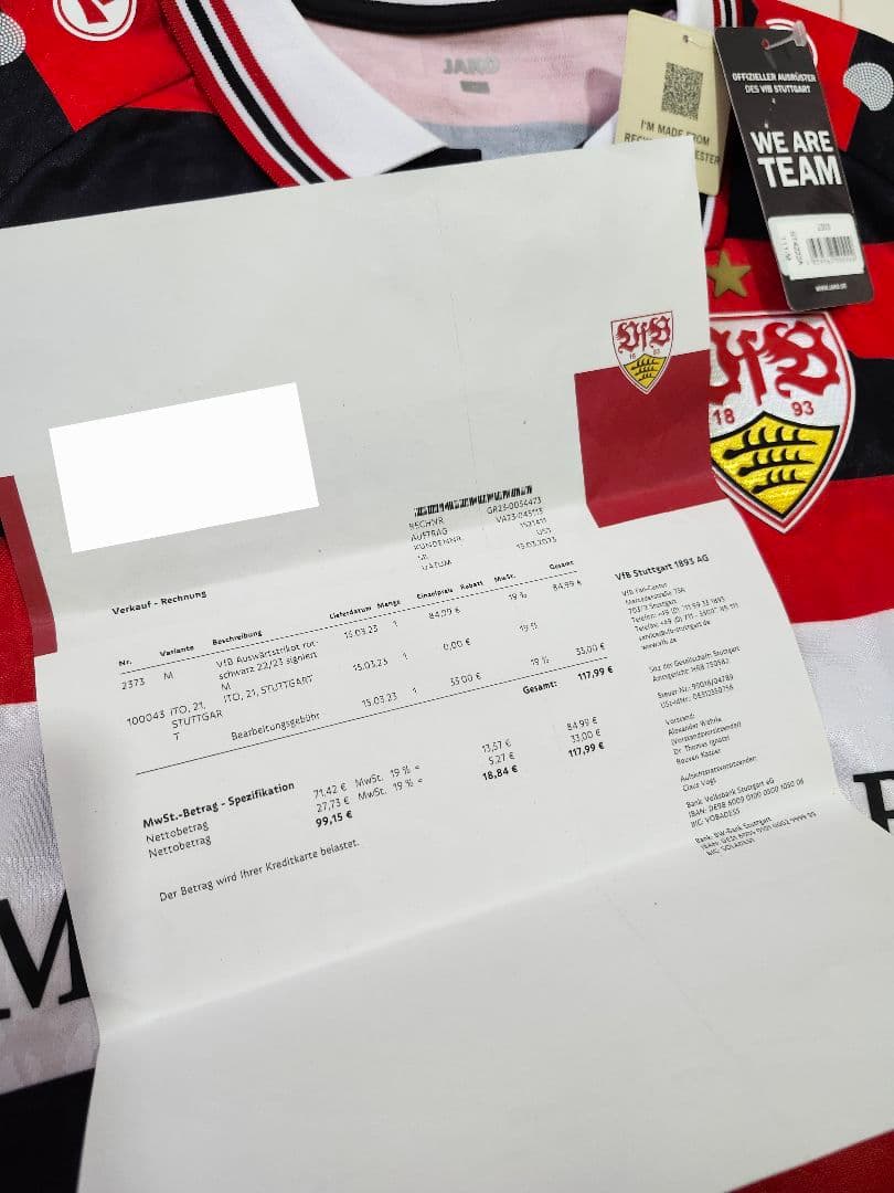 シュトゥットガルト 伊藤洋輝 サイン ユニフォーム 日本代表 サッカー