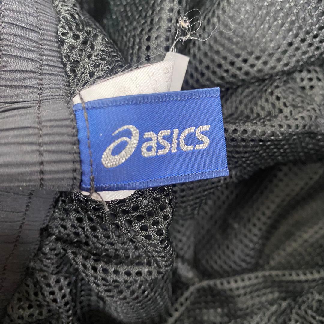 asics ✨良品 人気カラー✨ A77 半袖 ピステ セットアップ 上下 黒金