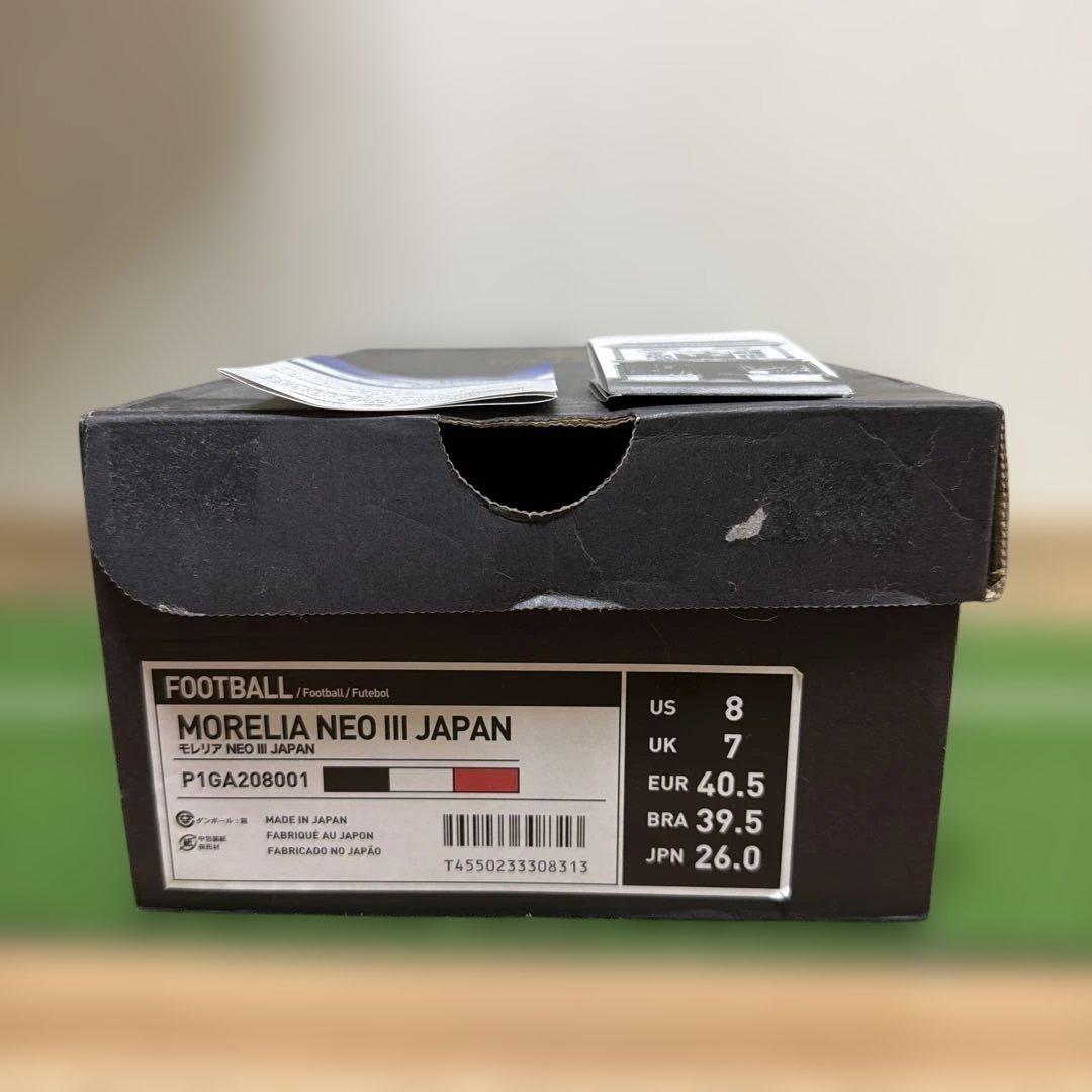 ミズノ モレリア ネオ3 ジャパン 26cm MORELIA NEO3JAPAN