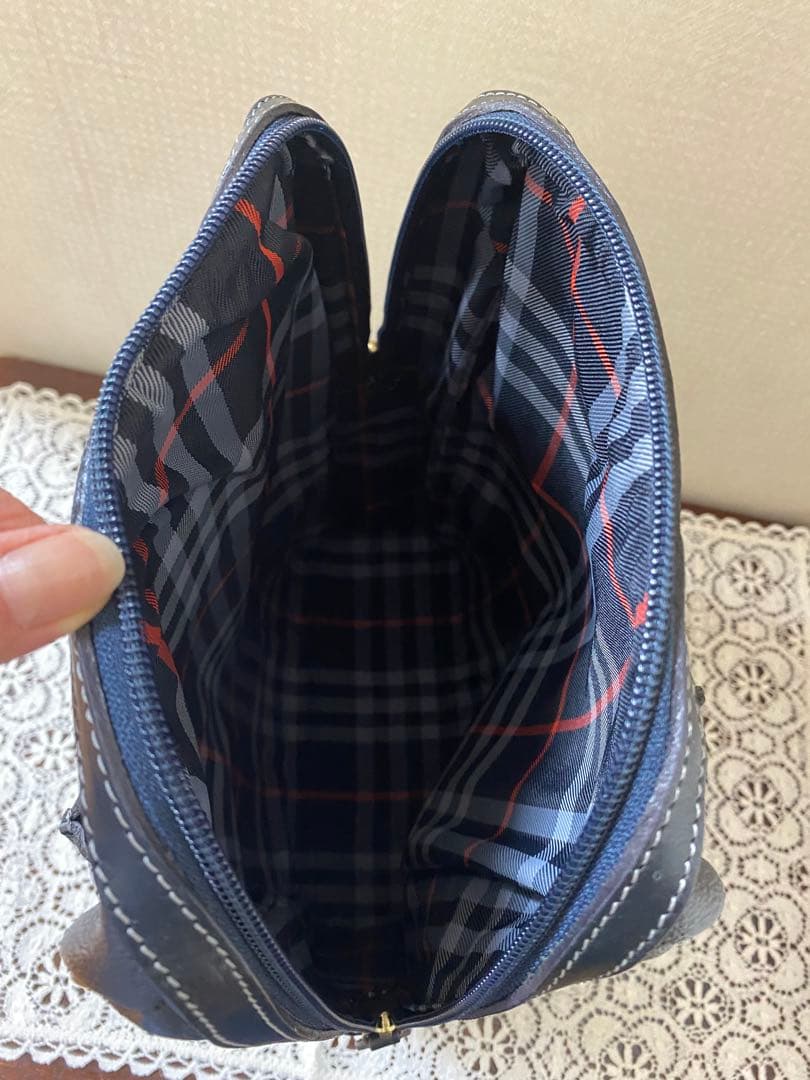 バーバリー Burberry ゴルフ シューズケース シューズバッグ ネイビー