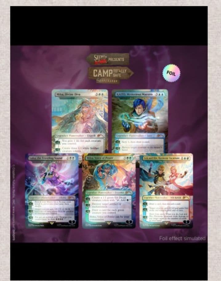 mtg初音ミク electoric entourage foil 英語版