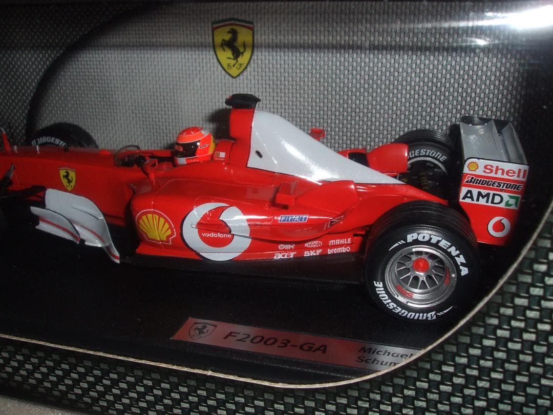 未開封　フェラーリ　２００３－GA　M・シューマッハ　＃１　マテル　 １／１８
