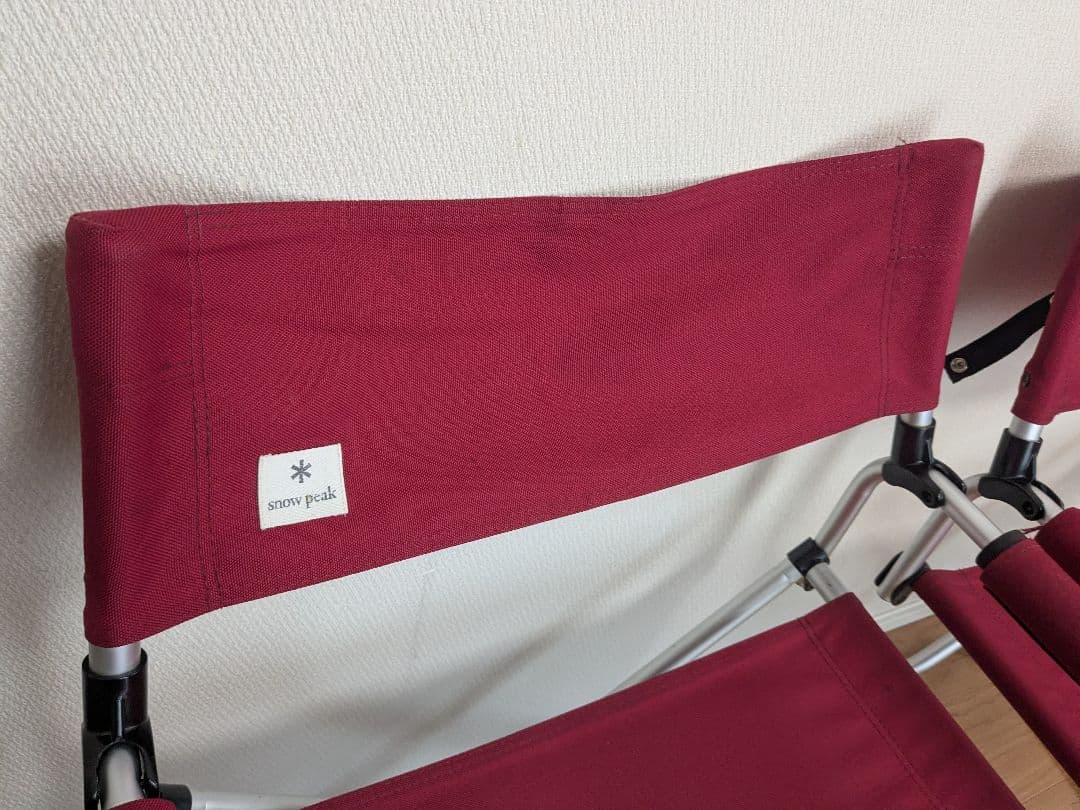 たんぽぽ　スノーピーク　FDチェアワイド　レッド　2脚セット
