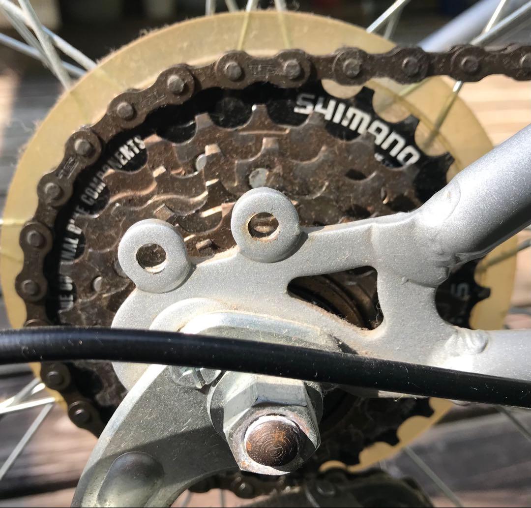 自転車 マウンテンバイク26 折り畳み可能 シマノ6段変速