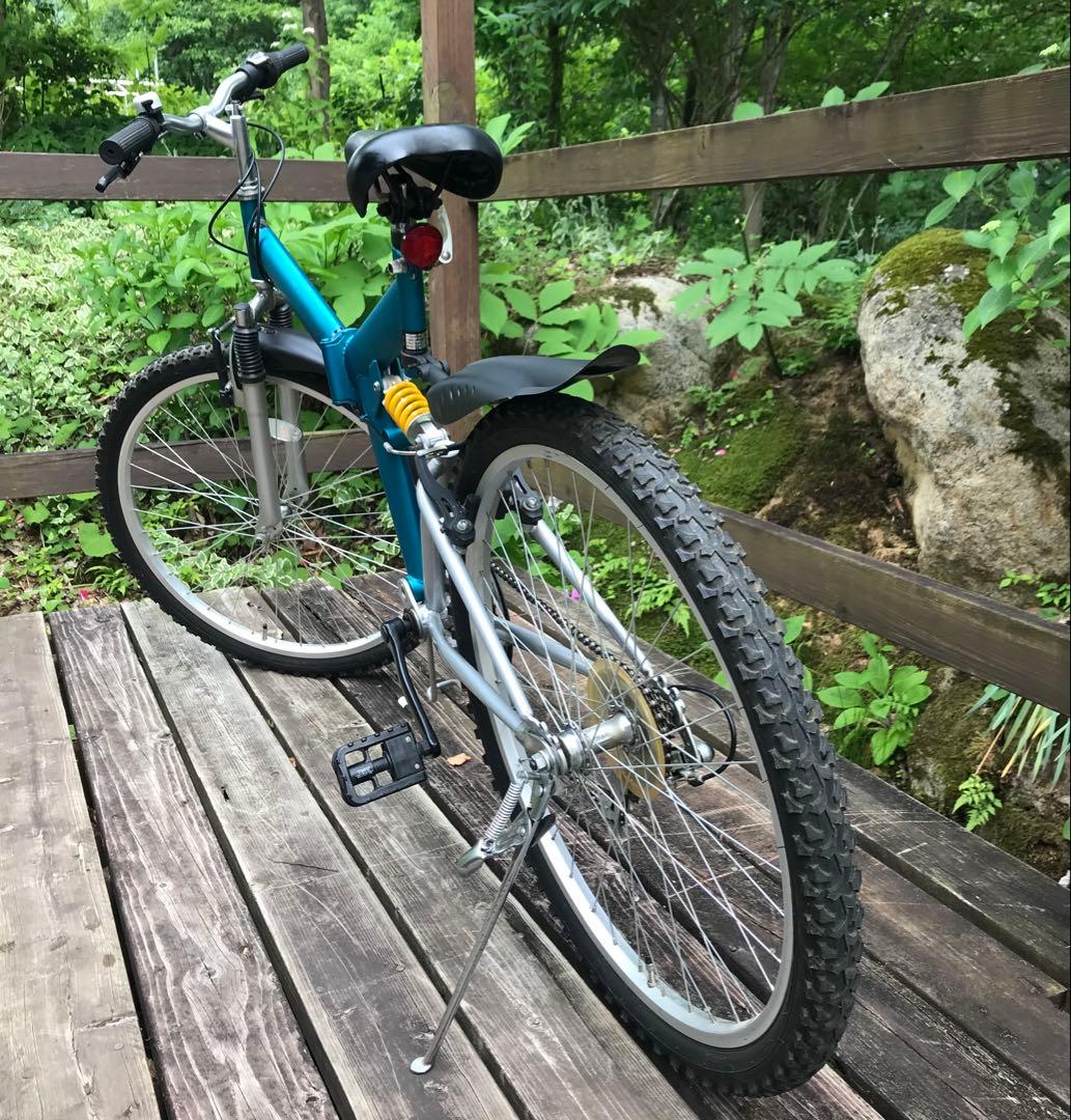 自転車 マウンテンバイク26 折り畳み可能 シマノ6段変速