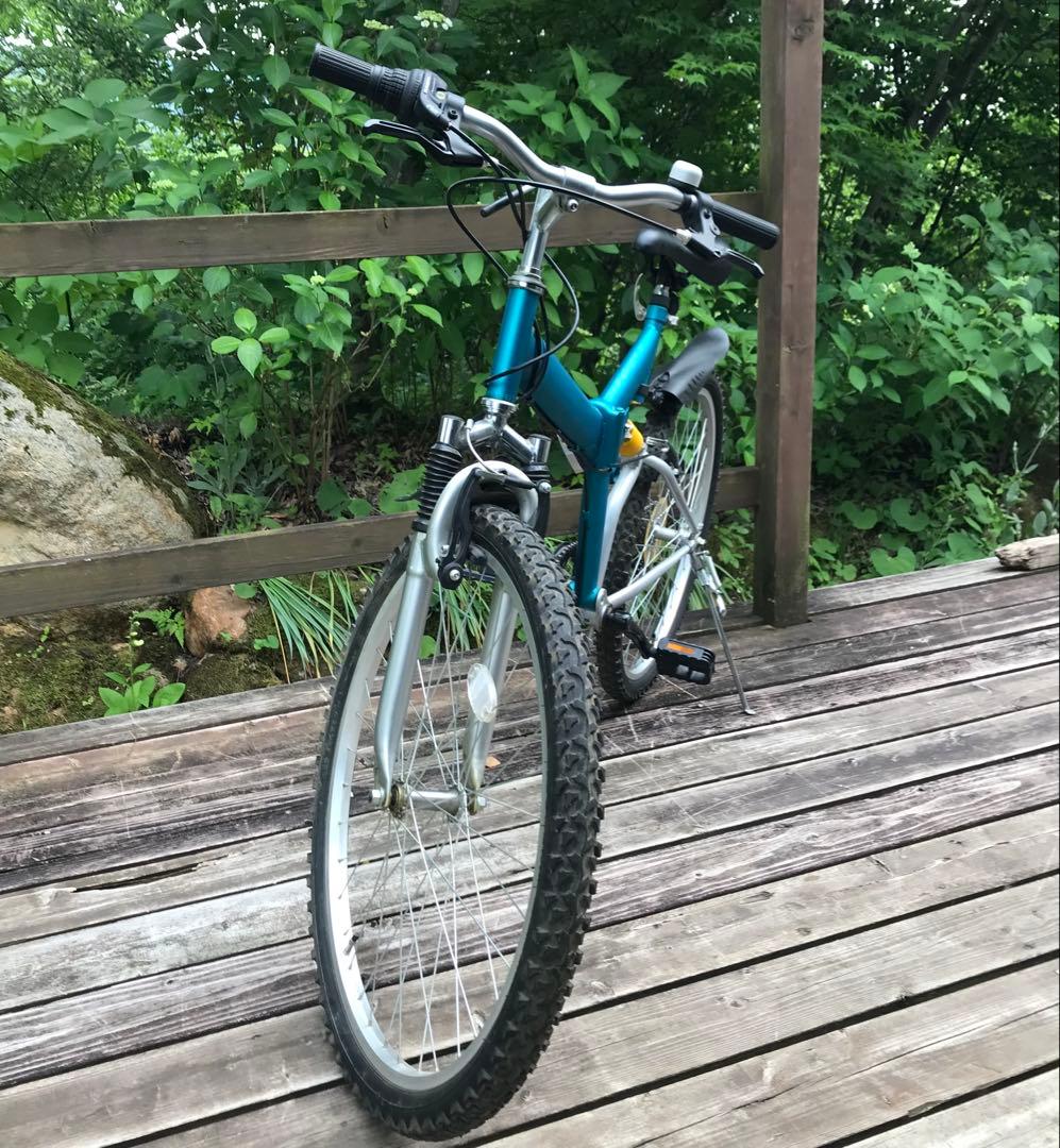 自転車 マウンテンバイク26 折り畳み可能 シマノ6段変速