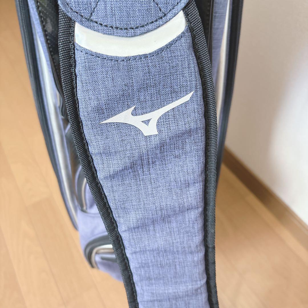 K489 MIZUNO デニム柄 軽量 キャディバッグ