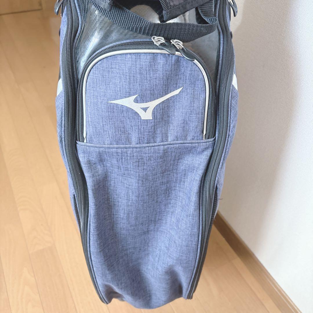 K489 MIZUNO デニム柄 軽量 キャディバッグ
