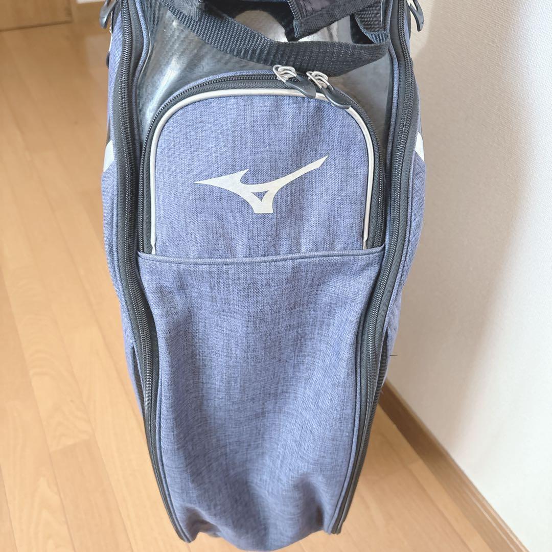K489 MIZUNO デニム柄 軽量 キャディバッグ