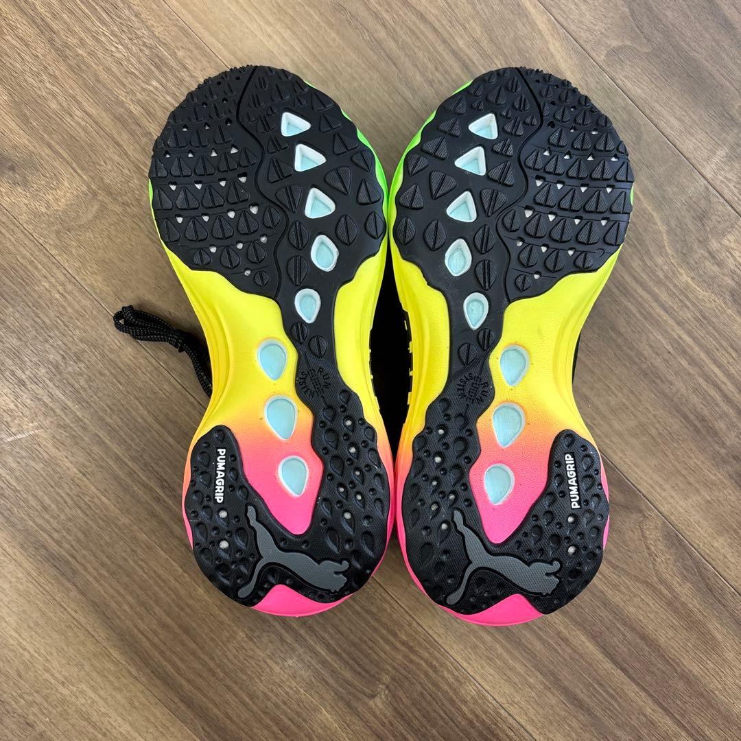 PUMA NITRO ランニングシューズ ブラック/グリーン/ピンク　27センチ