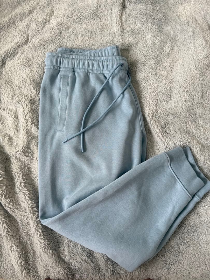 【超美品】ジャンプマンロゴ スウェットパンツ グレー 水色