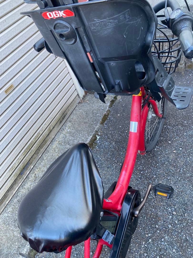 電動アシスト自転車 チャイルドシート付き レッド