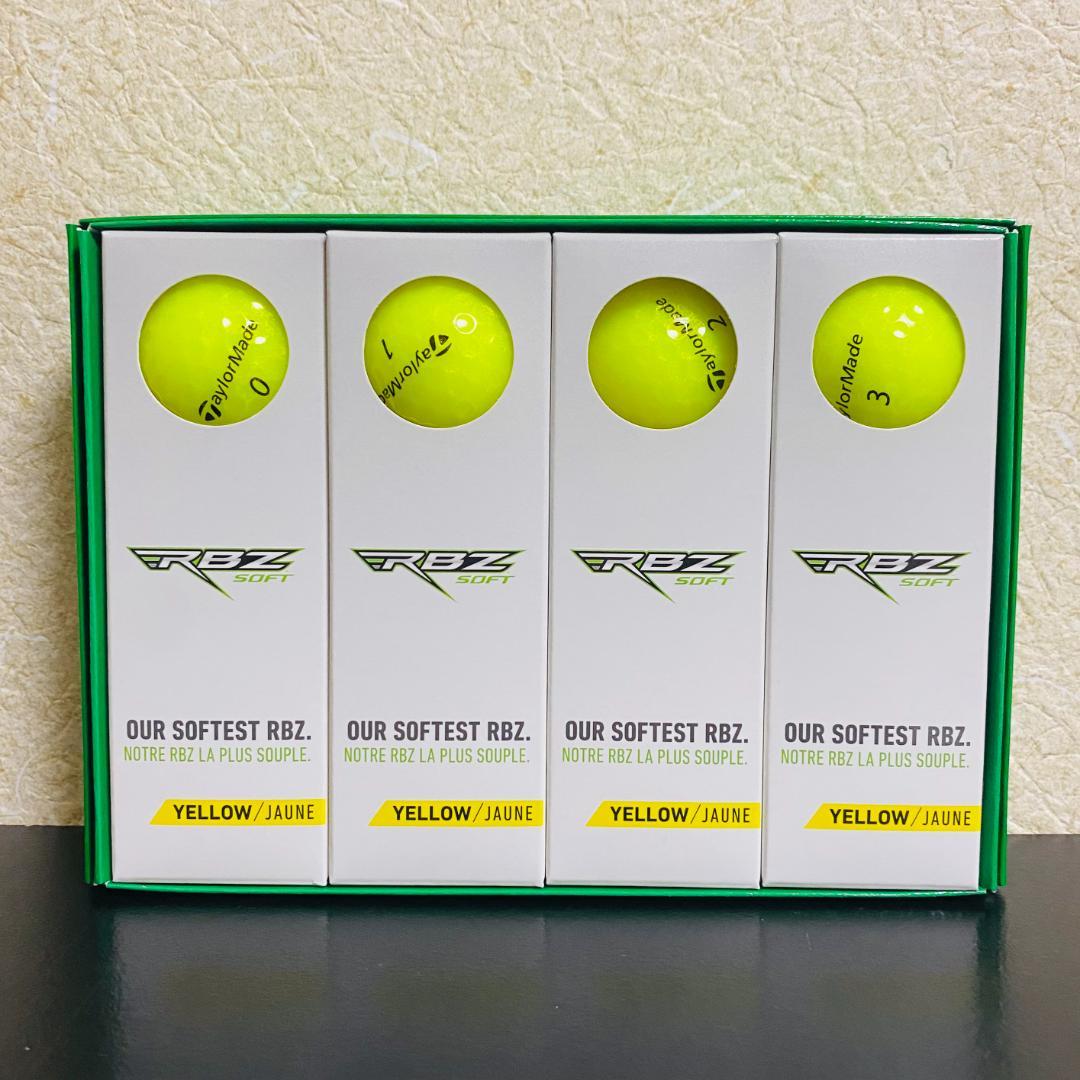 【新品】 テーラーメイド ゴルフボール RBZ ソフト イエロー 3ダース 黄色