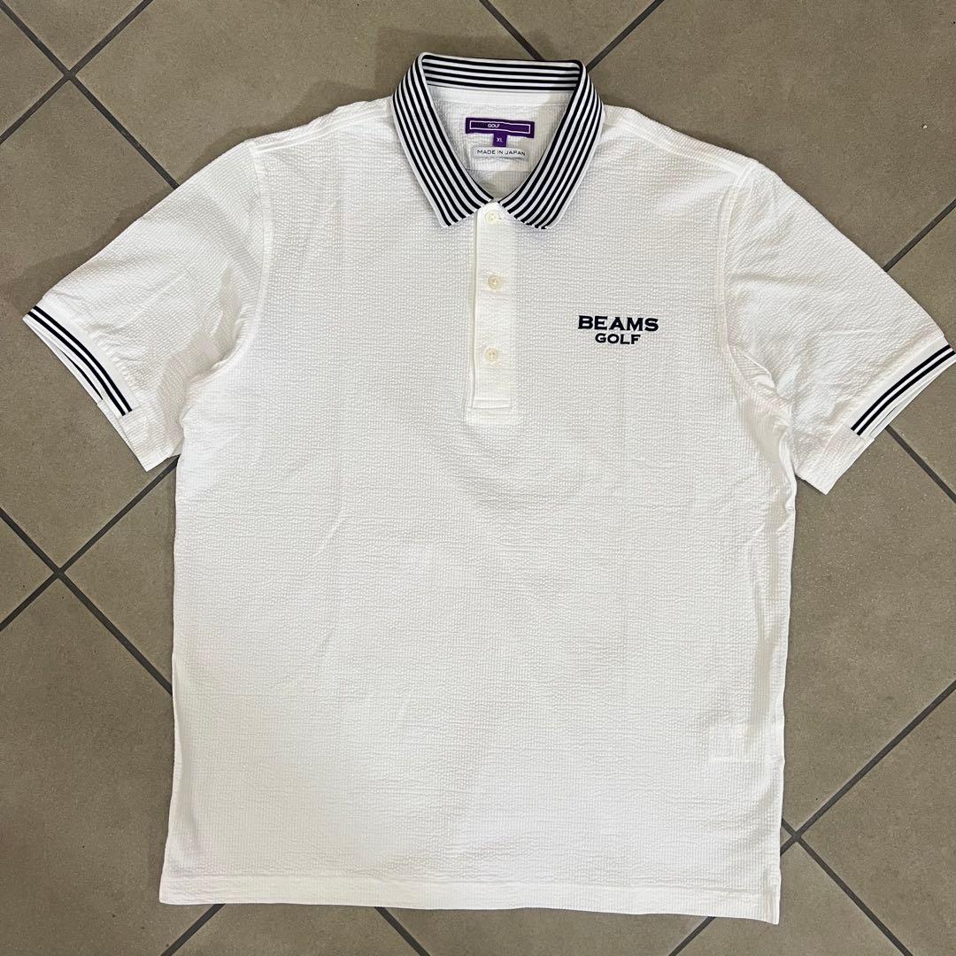 BEAMS GOLF ビームス ゴルフ　ポロシャツ　メンズ　XL 半袖　ロゴ