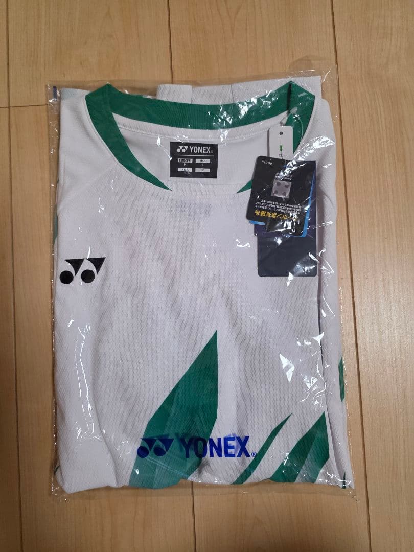 YONEX ゲームシャツ ウェア ホワイト/グリーン 新品 10668