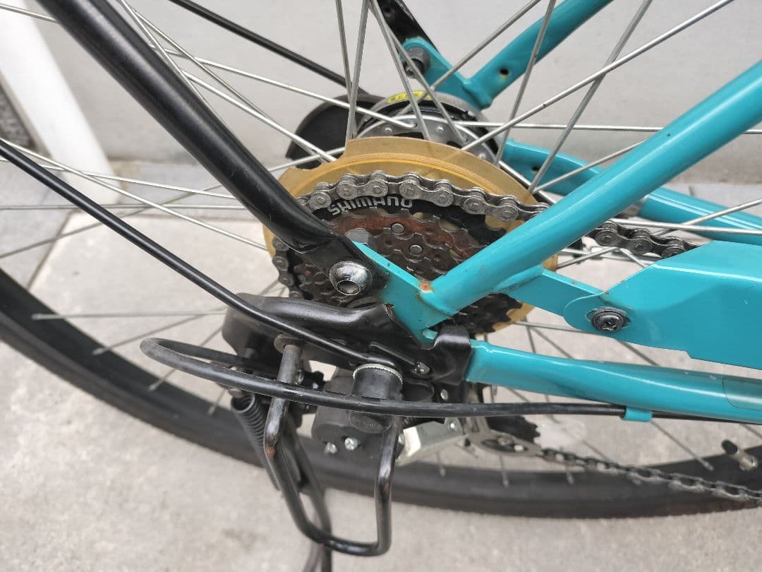 【東京・手渡し】あさひ カーグアクティブ 27インチ ターコイズ 自転車 葛飾