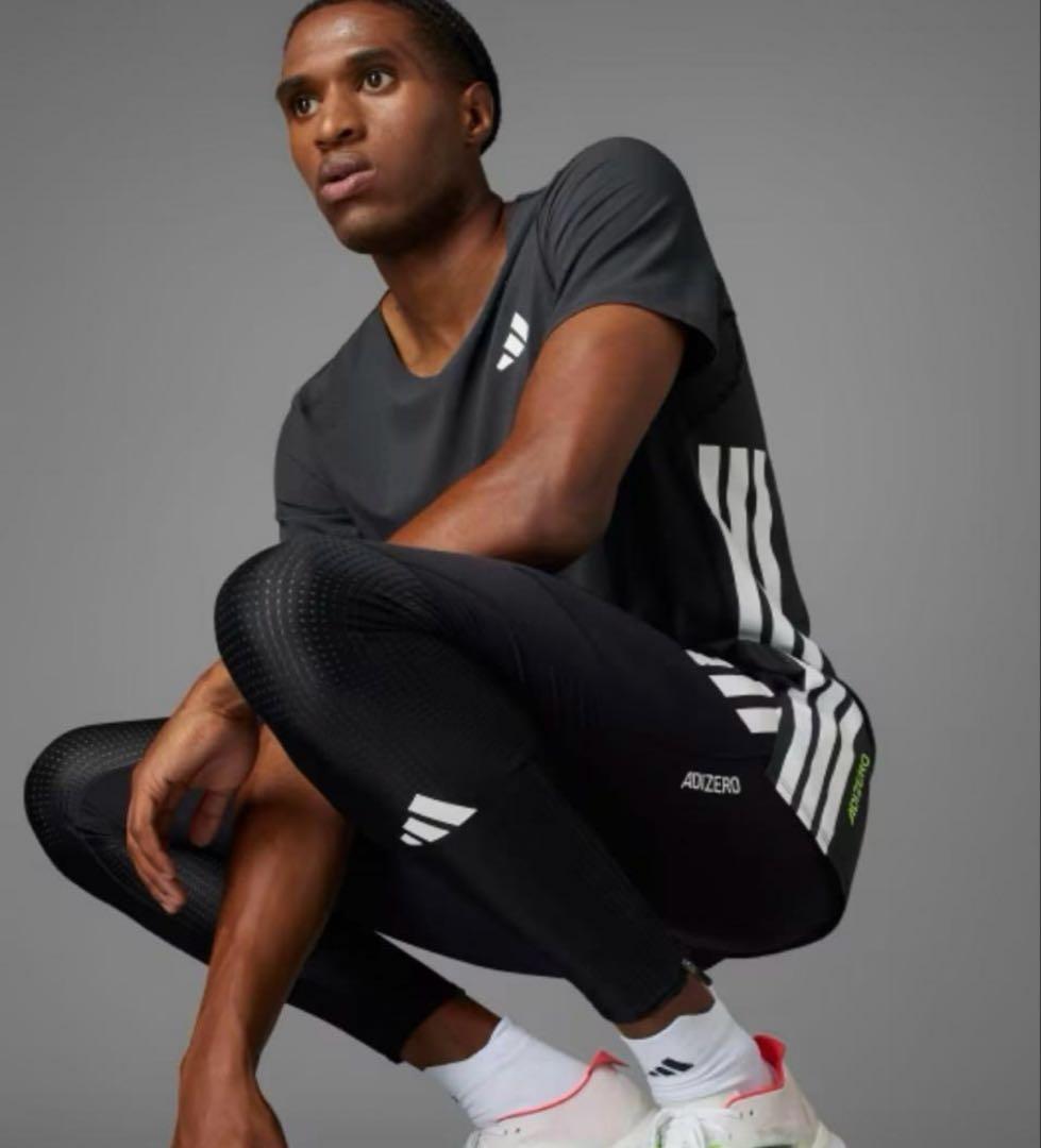 adidas アディゼロ　ランニング　ロングレギンス　M