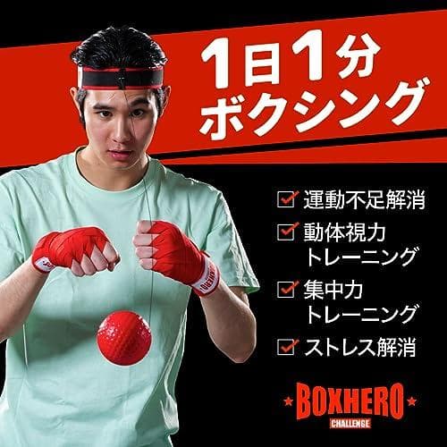 【BOXHERO】 ボクシング パンチングボールセット グローブ バンテージ パ