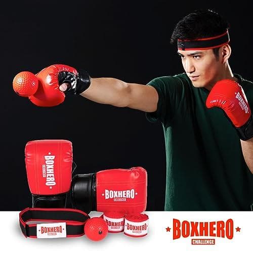 【BOXHERO】 ボクシング パンチングボールセット グローブ バンテージ パ