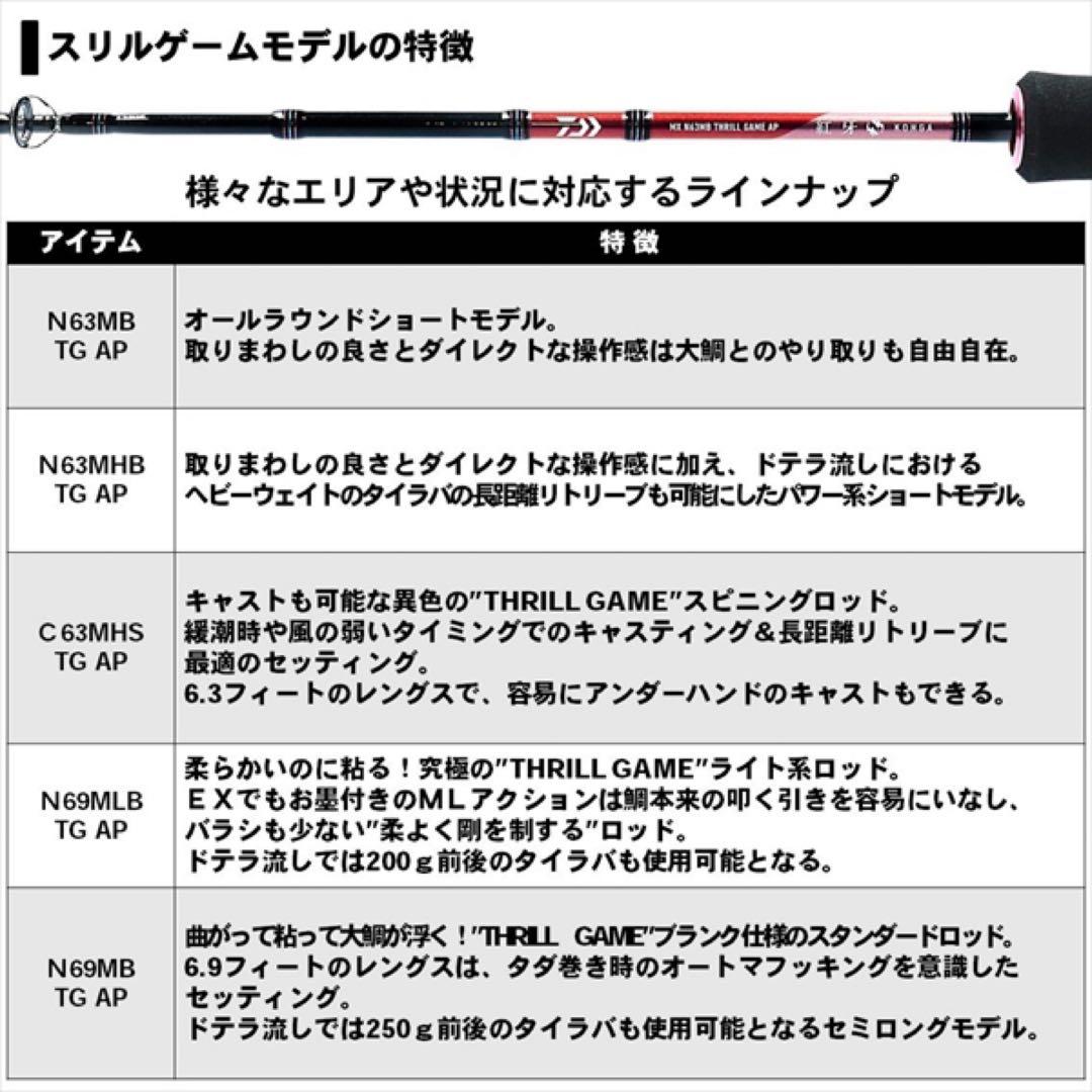 ダイワ 紅牙MX N69MLB TG AP 中古美品