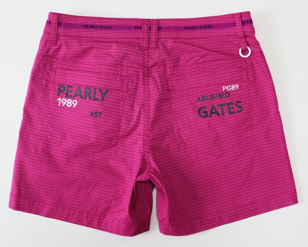 《パーリーゲイツ》新品 ティー付き ストレッチショートパンツ 1(W74)