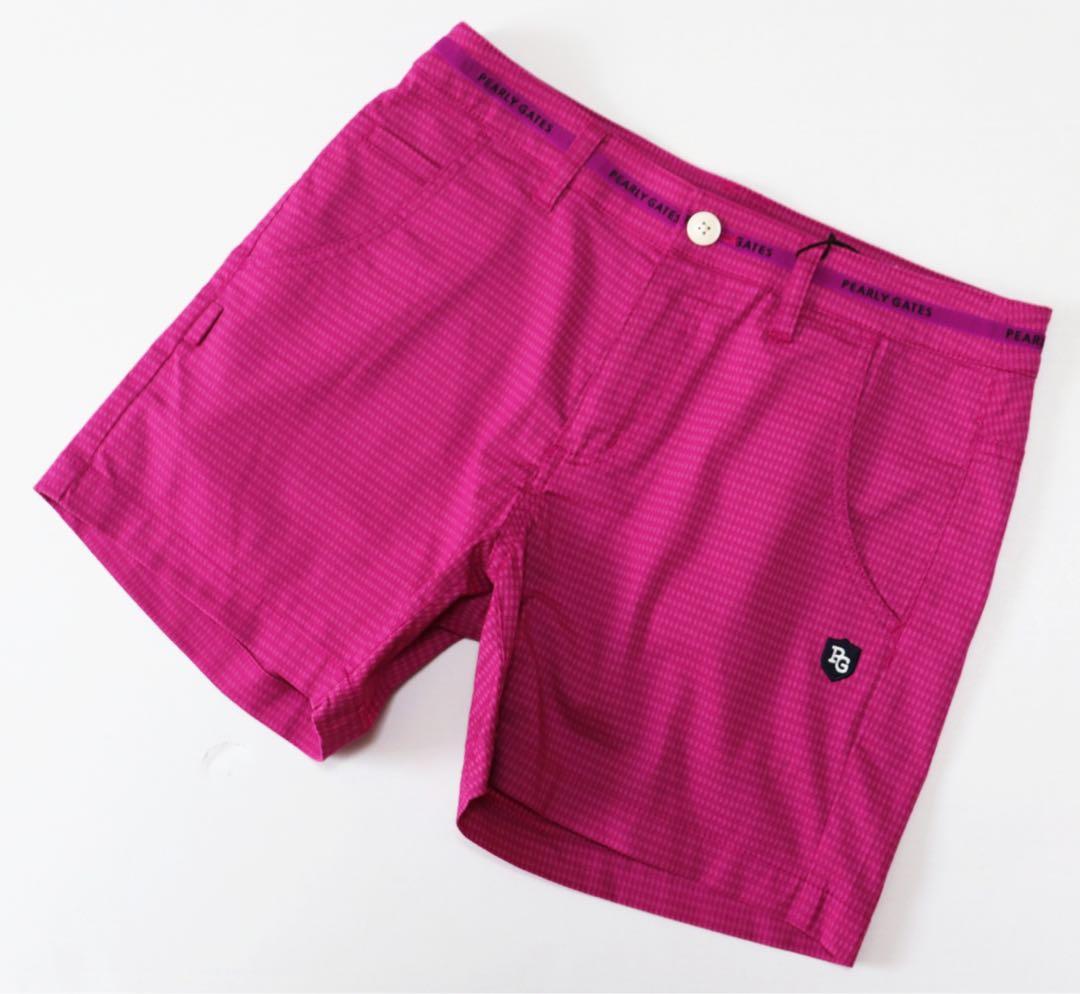 《パーリーゲイツ》新品 ティー付き ストレッチショートパンツ 1(W74)