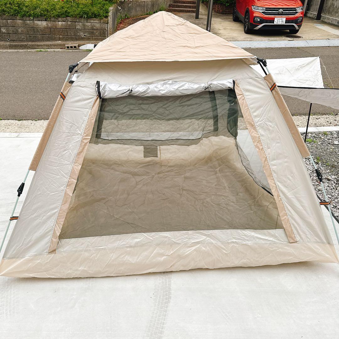 ワンタッチテント　3から4人用　全面メッシュ対応