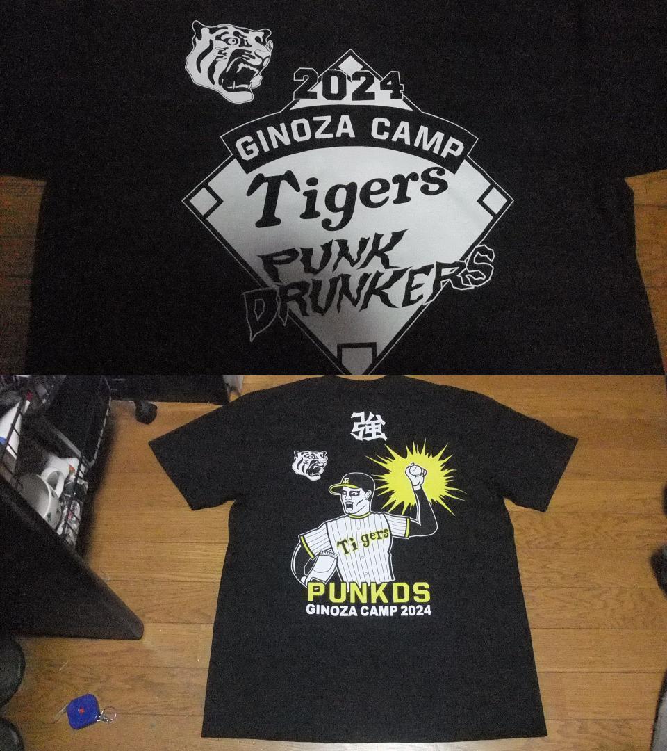 tee 黒 punkdrunkers XL パンクドランカーズ 阪神タイガース
