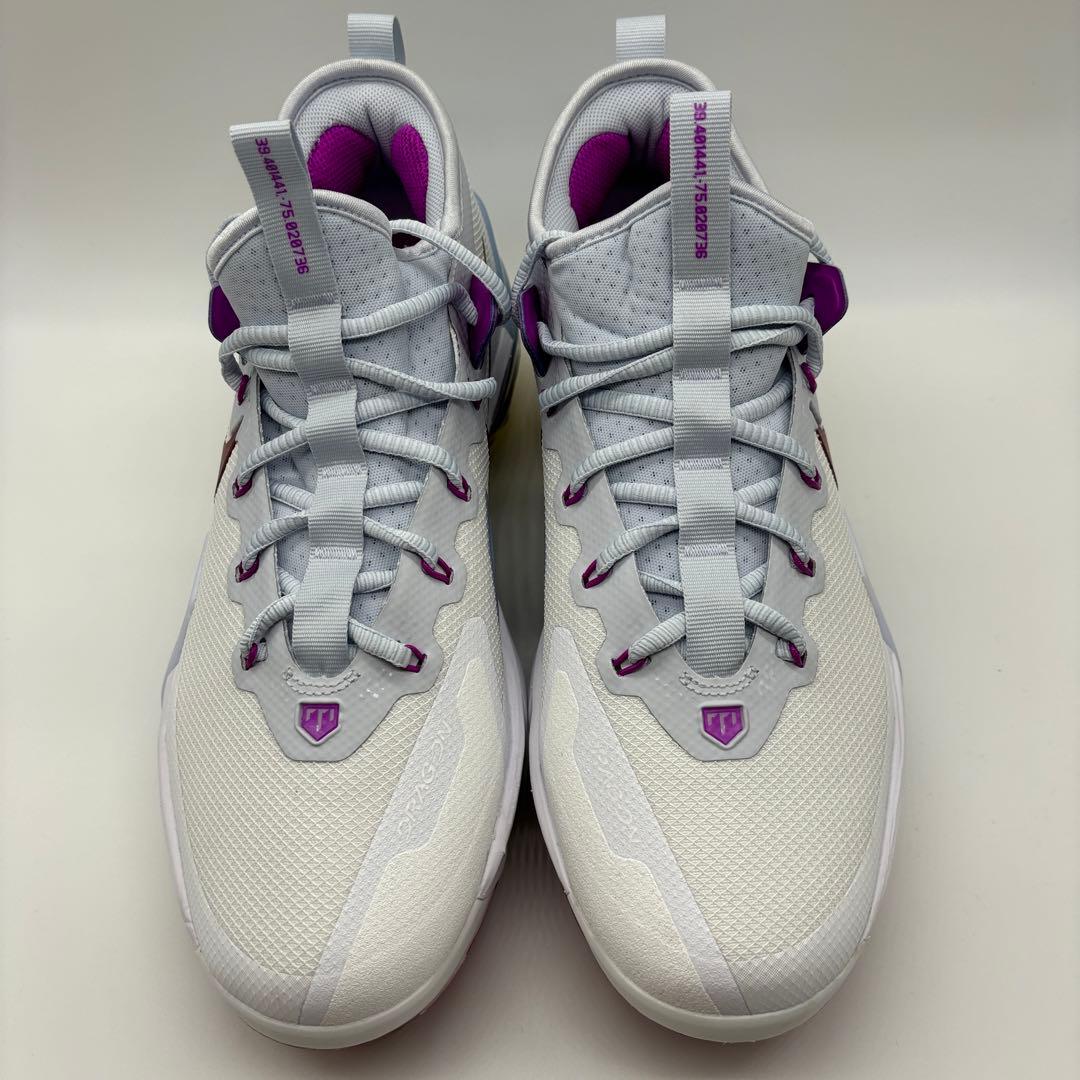 NIKE 野球 スパイク ホワイト レインボー 白 金具 28㎝ ミドルカット