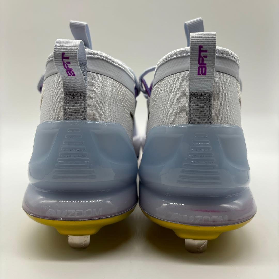 NIKE 野球 スパイク ホワイト レインボー 白 金具 28㎝ ミドルカット