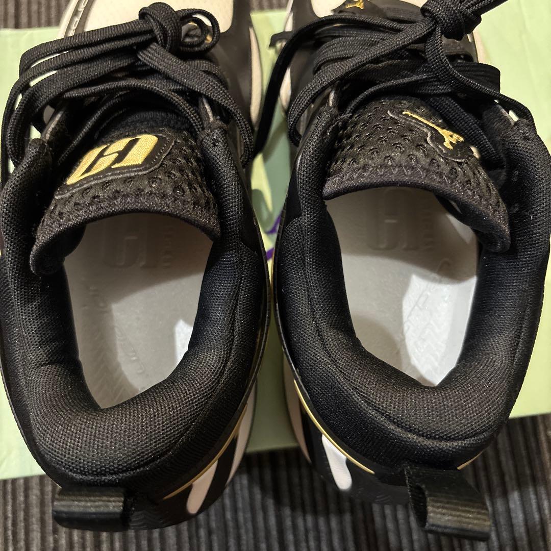 Jordan バスケットボールシューズ ブラック/ホワイト/ゴールド 25.0㌢