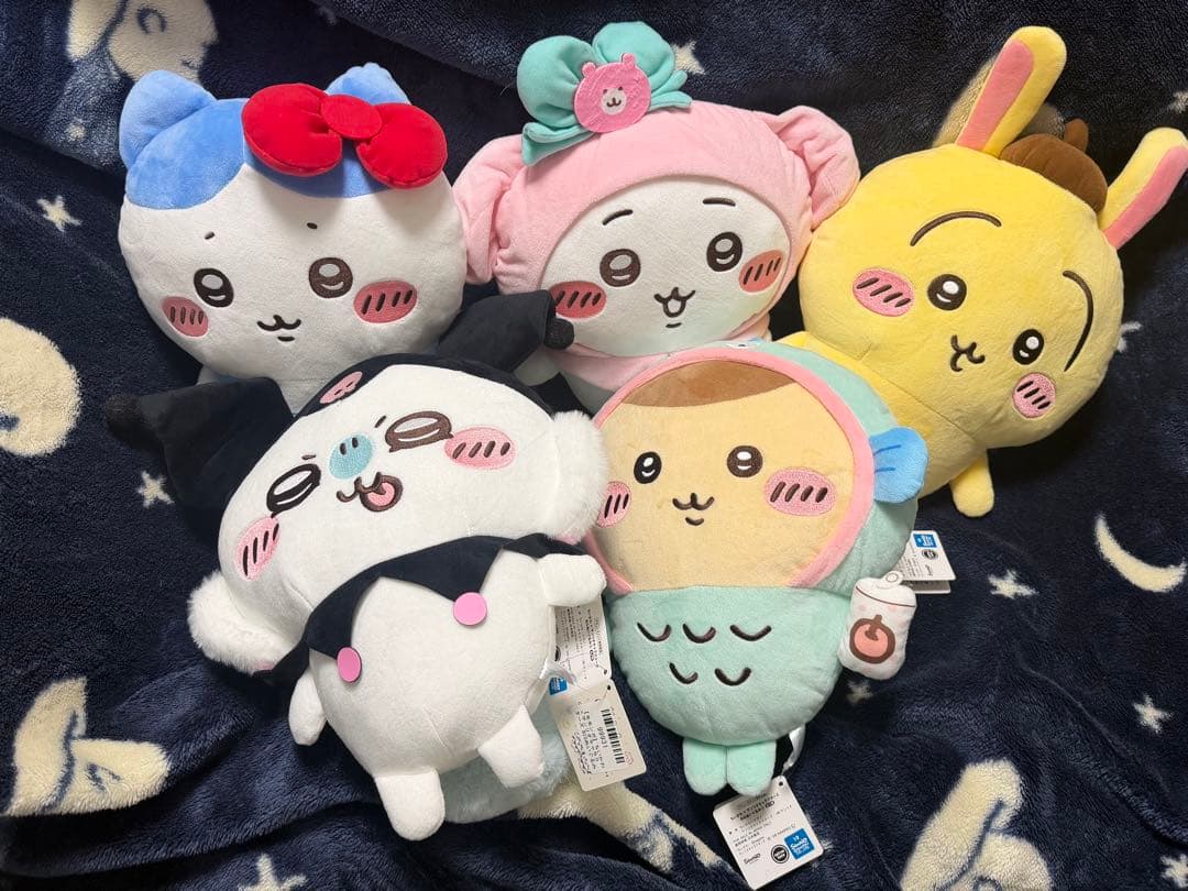 ちいかわ×サンリオキャラクターズ BIGぬいぐるみ① ② 全5種セット