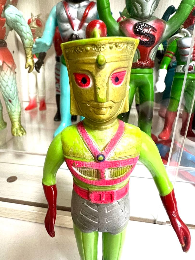 【激レア】金色塗装！行け！グリーンマン ソフビ（ポピー 旧バンダイ タカトク