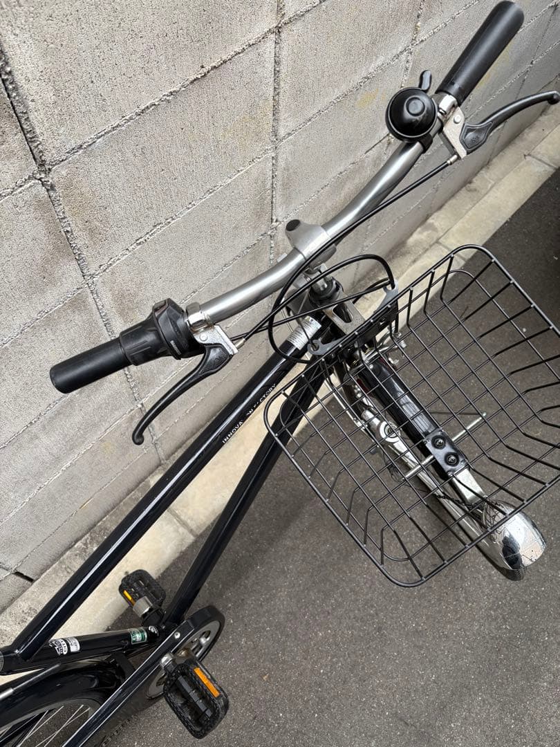 <両タイヤ新品>シティサイクル　BLACK