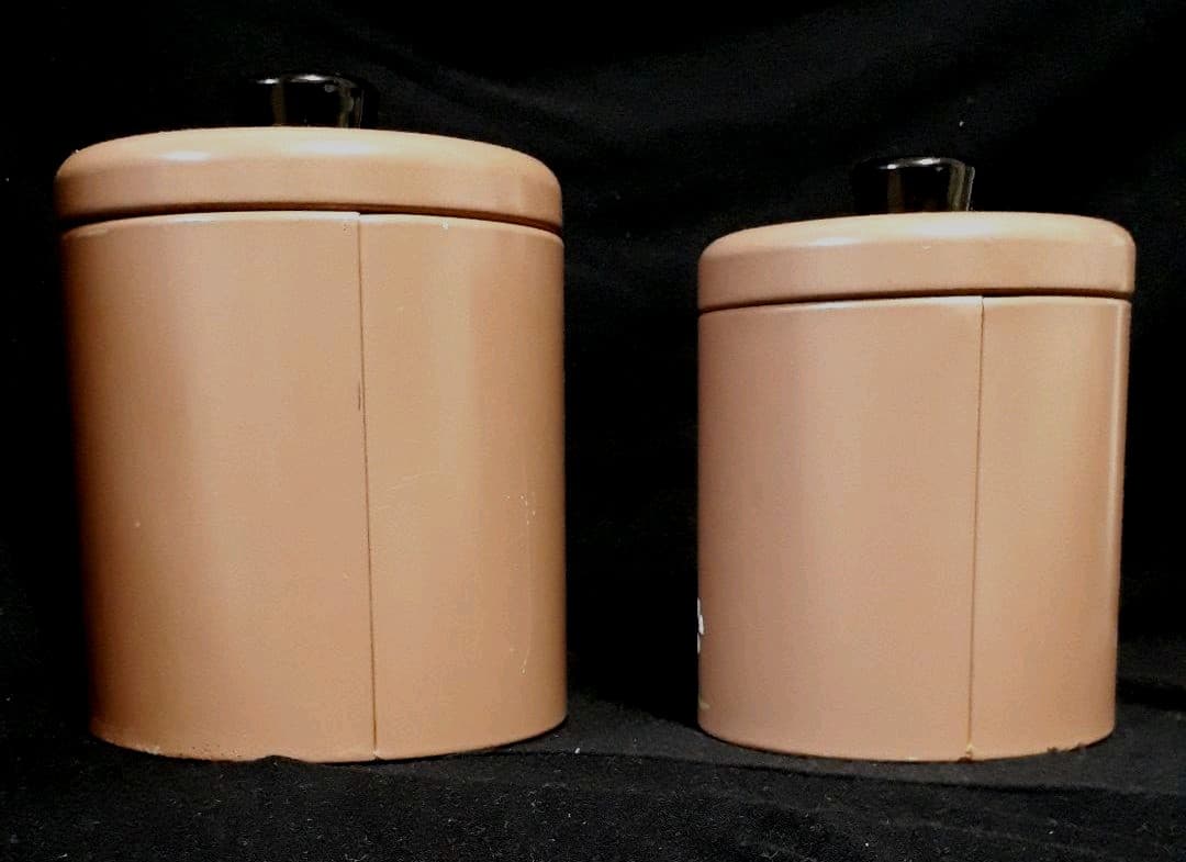 レア 1950年代 米国ビンテージ ランズバーグ社製 にわとり柄キャニスター２こ
