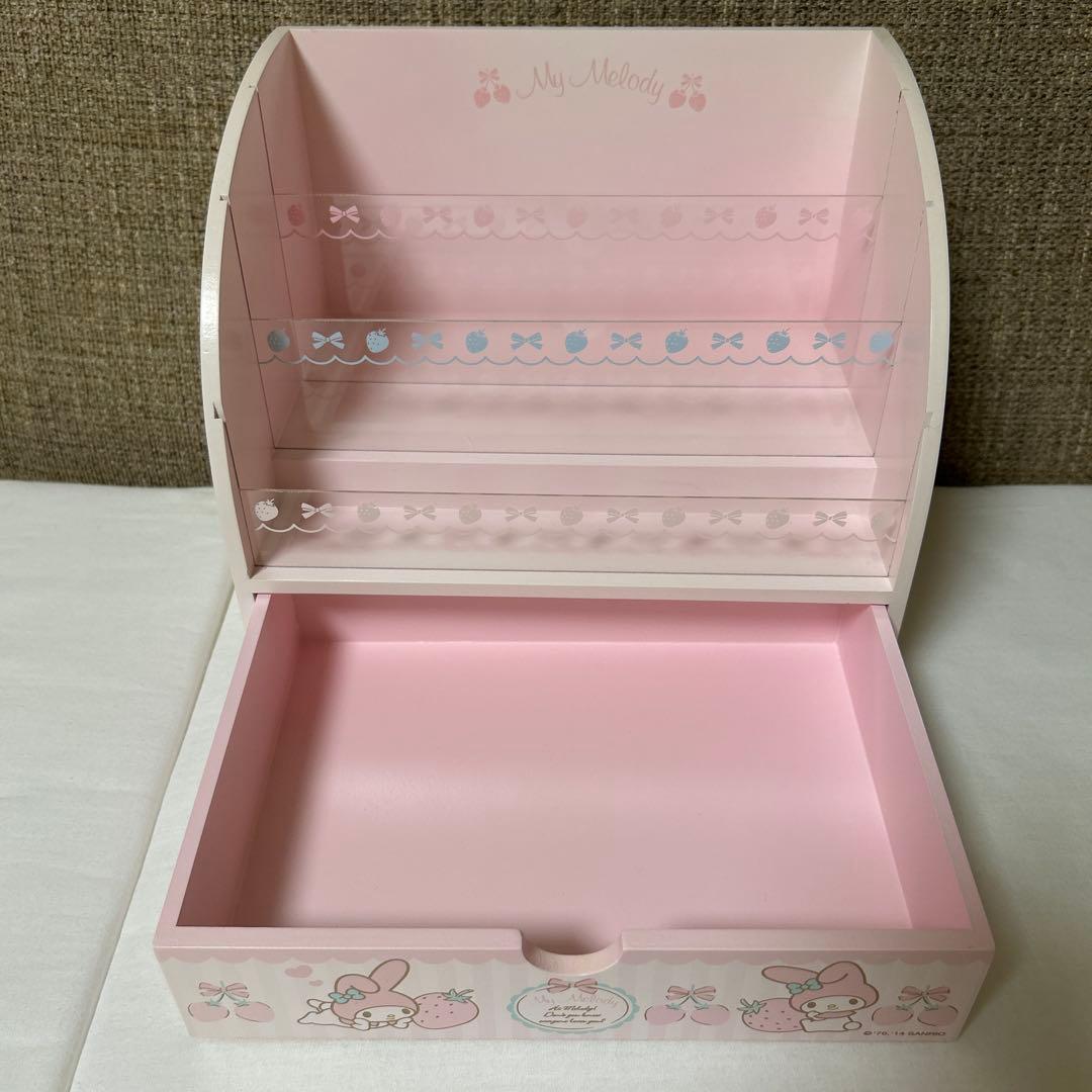 激レア！マイメロディ　木製コスメボックス　小物入れ サンリオ　ガチャガチャ飾る