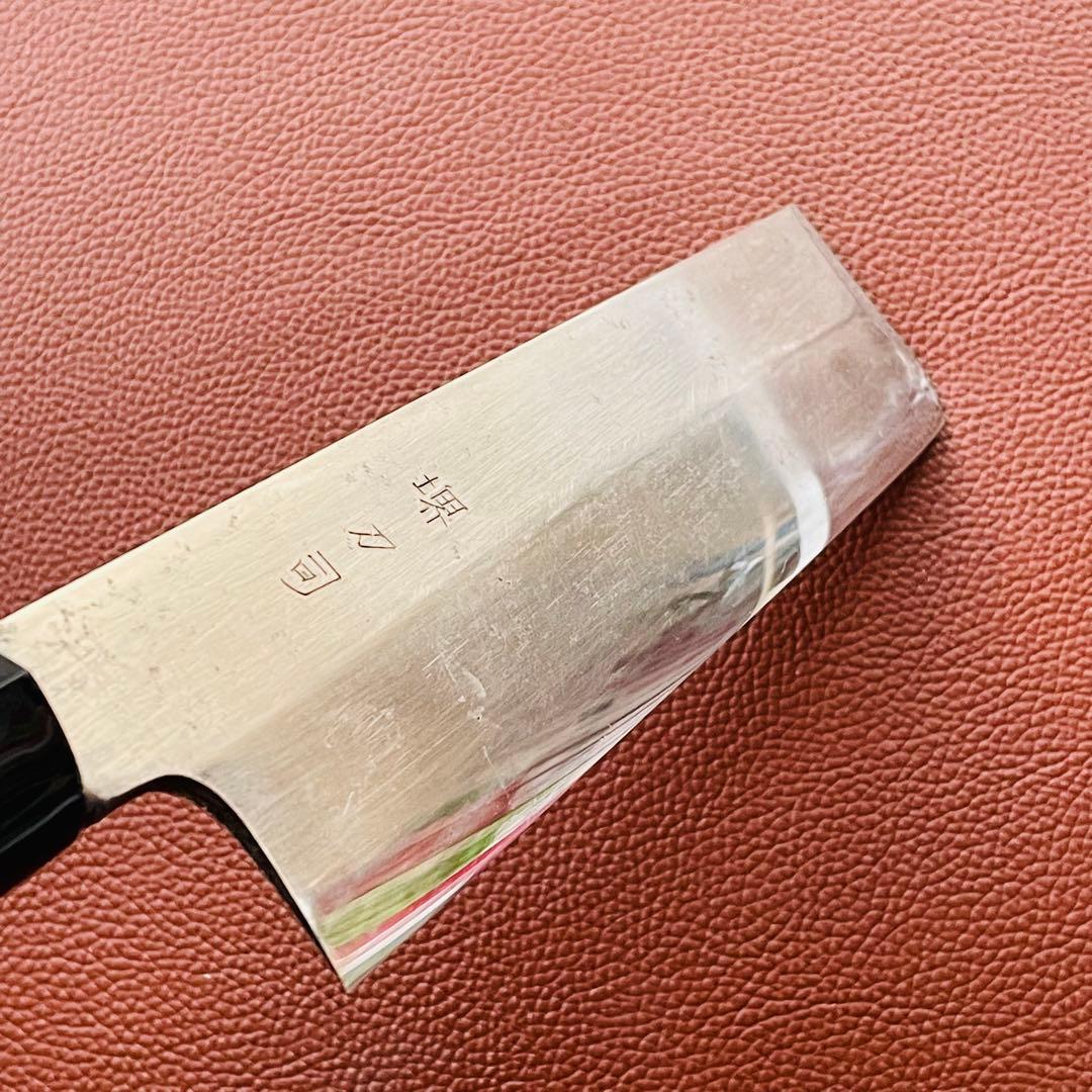 堺刀司　薄刃包丁　刃渡り　170mm　手研ぎ済み