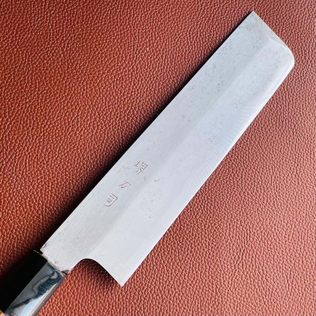 堺刀司　薄刃包丁　刃渡り　170mm　手研ぎ済み
