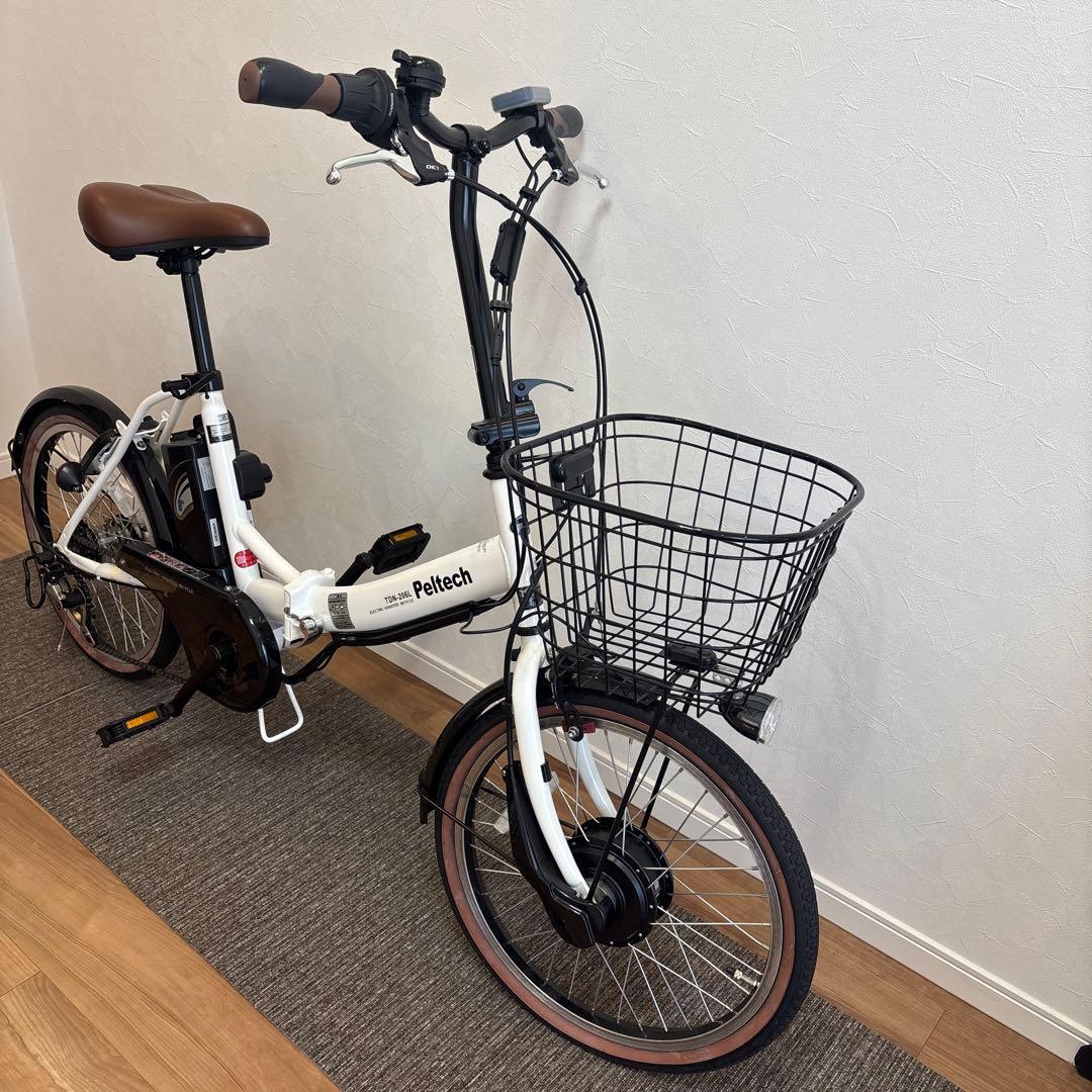 【極美品PELTECH】電動アシスト自転車 折りたたみ