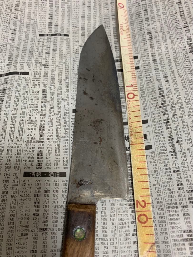 菊秀 三徳包丁 刃渡18cm 本職用 和包丁 日本製 打刃物 調理師