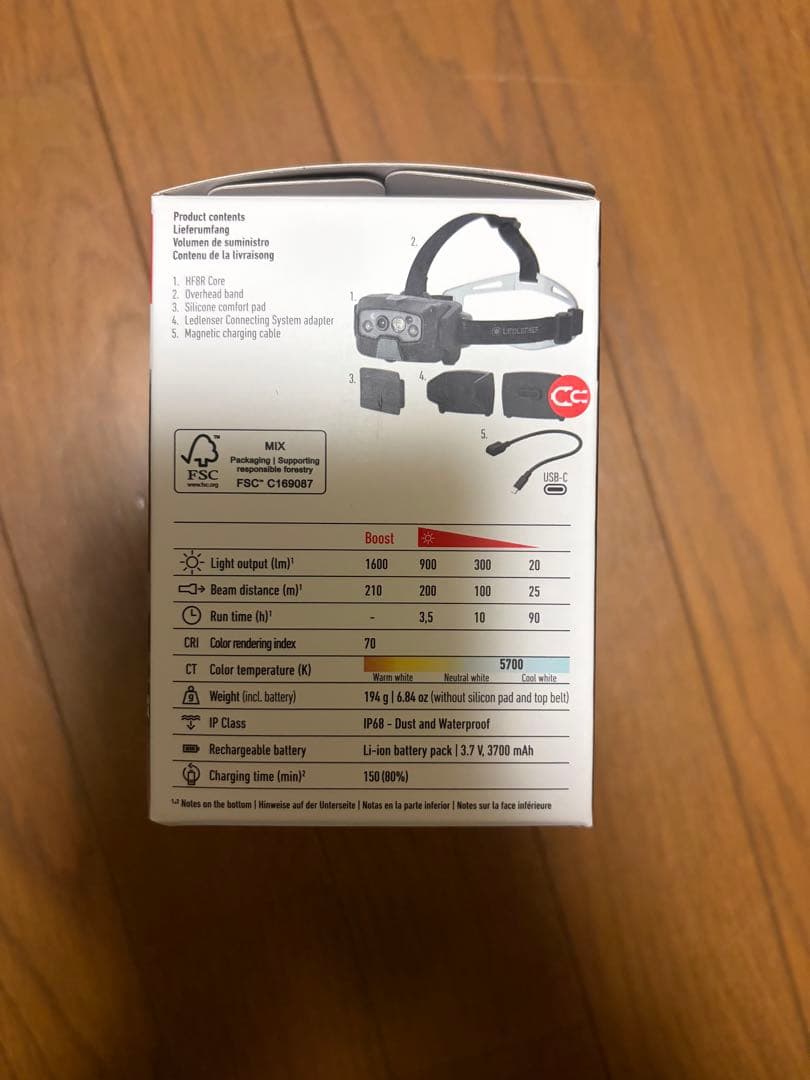 新品未使用LEDLENSER HF8R CORE レッドレンザー