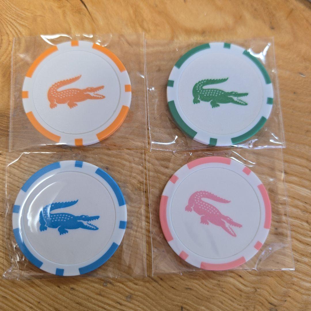 【未使用】ラコステ　LACOSTE ゴルフマーカー・グリーンフォークセット