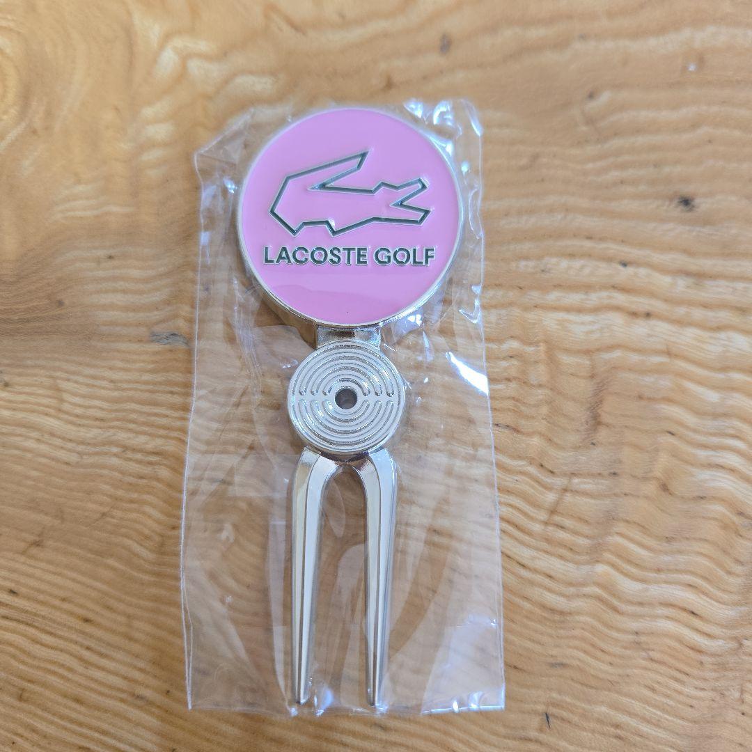 【未使用】ラコステ　LACOSTE ゴルフマーカー・グリーンフォークセット