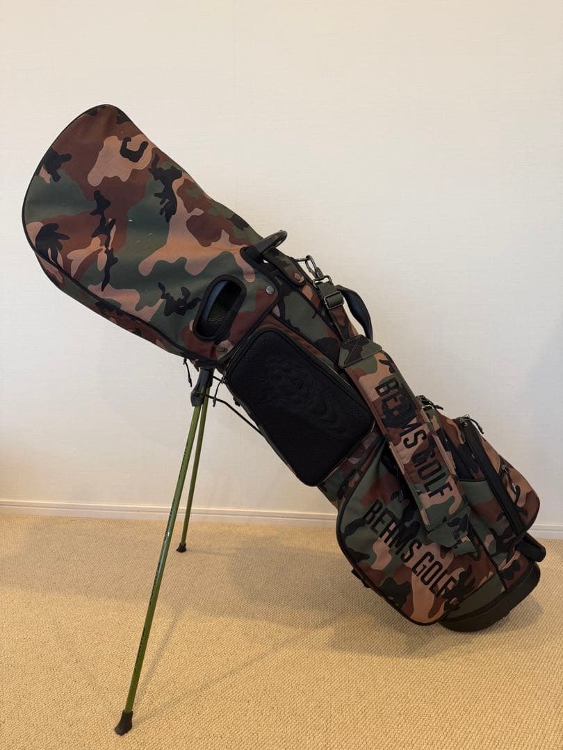 BEAMS GOLF ビームスゴルフ スタンド式 キャディバッグ 迷彩 カモフラ