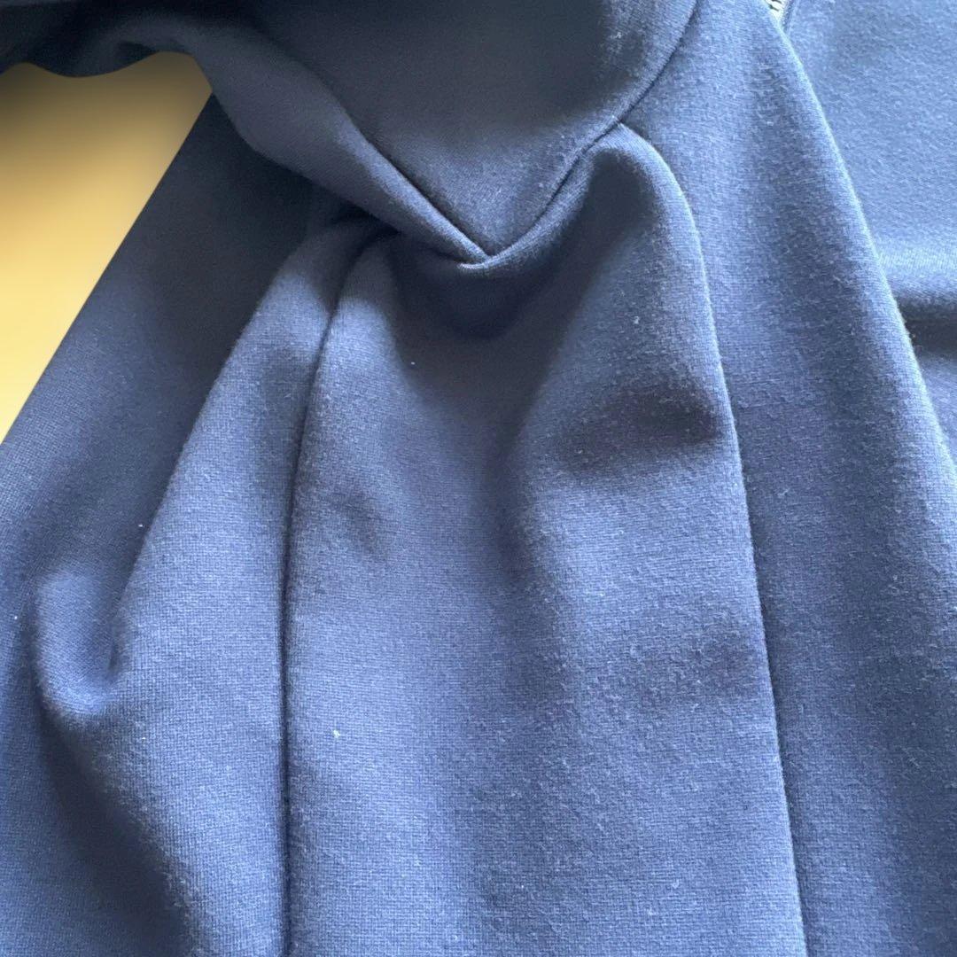 【美品】adidas ジャージ ジップアップ　ネイビー S